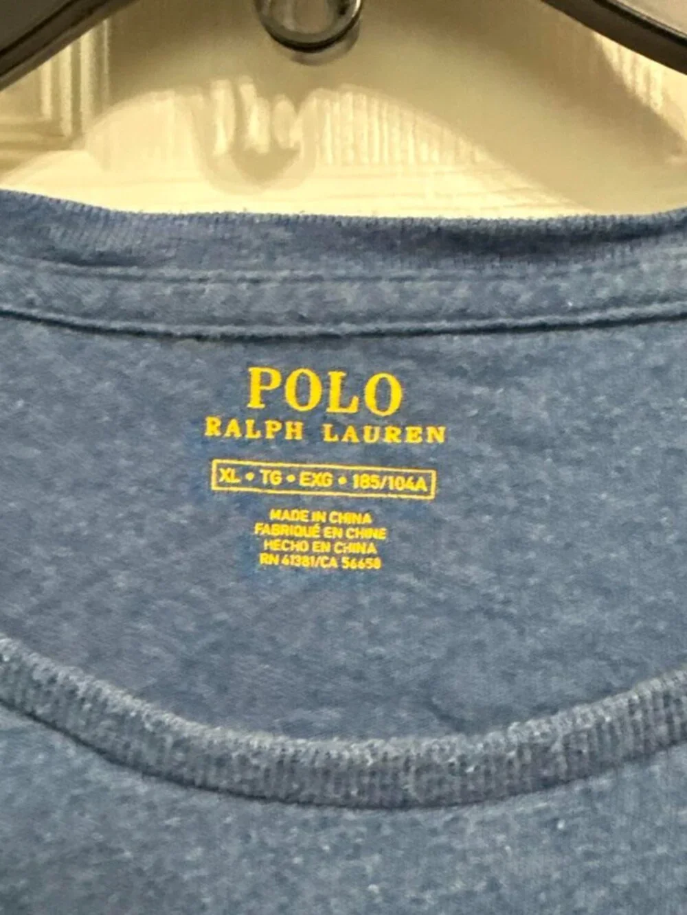 Ralph Lauren sky blue 100% cotton t-shirt #preppy #classic